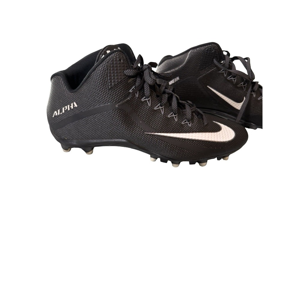 NIKE ALPHA PRO 2 MID TD MEN'S FOOTBALL CLEATS 719932-010 - Size 13.5